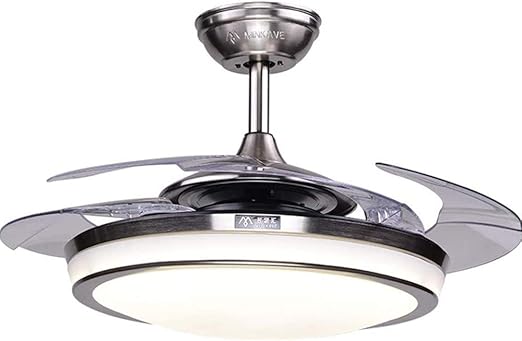 KALRI Ventilador de techo moderno de 48 pulgadas con kit de luz LED y