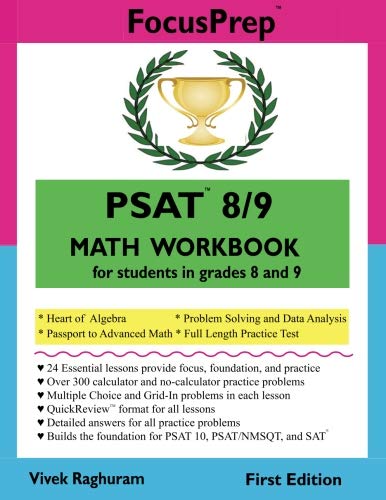 PSAT 8/9 MATH Workbook: for students in grades 8 and 9. (FocusPrep)