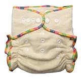 Hemp / Organic Cotton Fitted Cloth Diapers (Includes 2 Inserts; Fits 7-25lbs) (1 Pack)