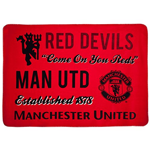 Official Manchester United FC Sherpa Fleece Blanket