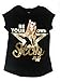 JoJo Siwa Be Your Own Star Black and Gold Fashion T-Shirt (XL 14/16)
