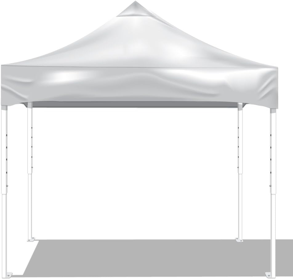 KD Kanopy PS100W Party Shade Steel Frame 1-Piece Pop-Up Indoor/Outdoor Portable Canopy, 10 by 10-Feet, White