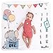 Heli's Little Friends Baby Monthly Milestone Blanket | Premium Plush Flannel Fleece (260GSM) | Photo Prop for Newborn Boy & Girl |47