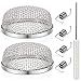 Kohree RV Flying Insect Screen, Furnace Bug Screen Stainless for Vent Cover Camper Heater Vents with Installation Tool, 2 Pack 4 Hooks