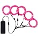 ZITRADES EL Wire Pink Neon Lights Kit with 4 Modes Portable Battery Operated for DIY Party Decoration, 5 by 1-Meter