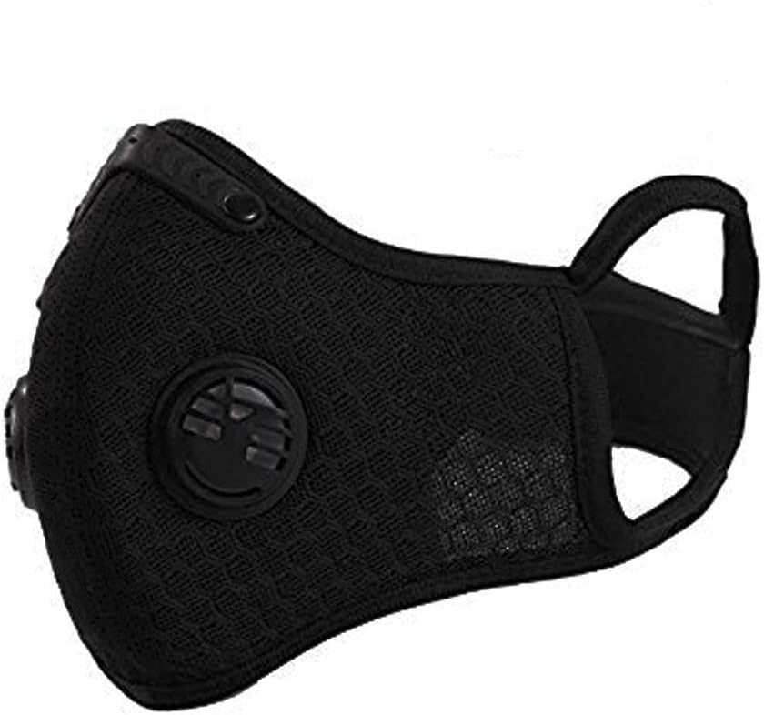 Dust Mask MLD Dustproof Mask Upgrade Summer Fitness Masks with Earloop Adjustable Activated Carbon Filtration Exhaust Anti Pollen Allergy for Outdoor Activities