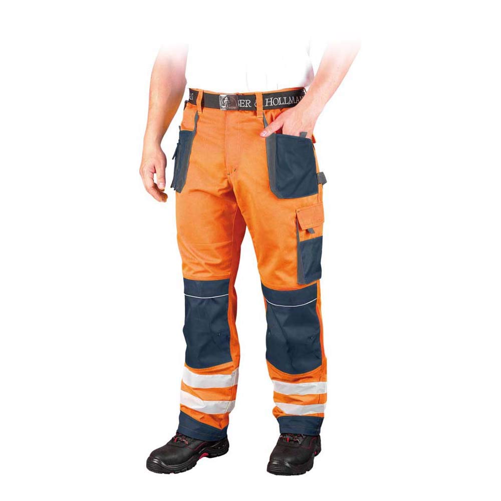 Leber&Hollman LH-FMNX-T_PGS58 Formen Protective Trousers, Orange-Navy Blue-Gray, 58 Size