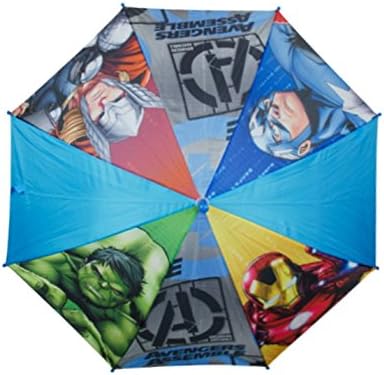 Avengers Boys 'Blue' Full Panel Automatic School Rain Brolly Umbrella