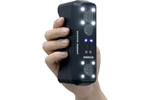 EINSCAN EINSTAR Rockit Wireless Laser 3D Scanner, 19+19 Crossed Lines Blue Laser, 7 Parallel Lines Blue Laser, Support Marker-Free Laser 3D scanning and VCSEL Infrared Light