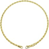 Fashion 21 Anklet for Women Electro Gold Plated Ankle Bracelet - Made in Korea