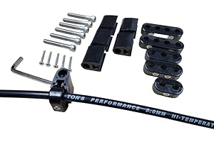 Ton's Performance Bolt to Valve Cover V8 Vertical Wire Loom Kit 7-8mm Spark Plug Wire Separator TONS-VWL