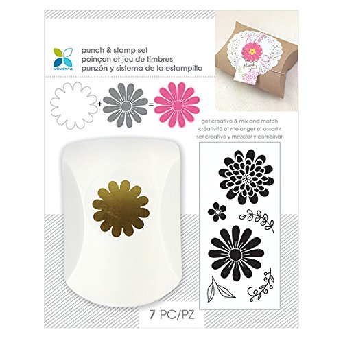 Momenta 29555 flower punch & clear stamp set