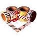8 Rolls Washi Tape Set Gold and Red Decorative Masking Tape for Craft Scrapbooking Gift Wrap (Gold)