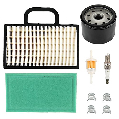 Harbot LA120 Air Filter with Tune Up Maintenance Service Filter Kit for John Deere L120 L111 L118 LA130 LA140 LA150 LA135 LA145 D130 D140 GY21056 Lawn Mower Tractor