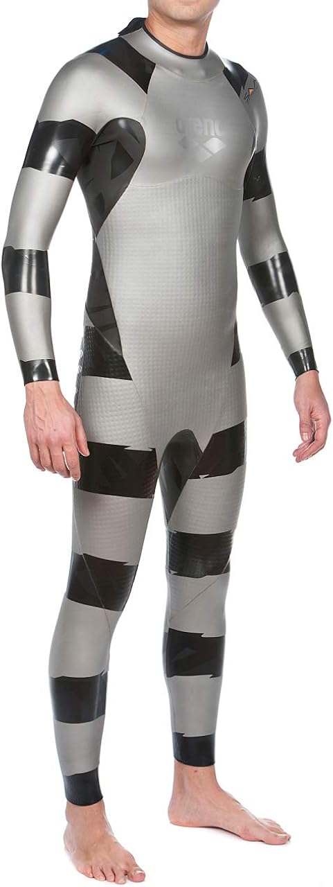 arena Men’s SAMS Triathlon Wetsuit Full Sleeve Shark Deterrent Neoprene for Open Water Swimming, Ironman and USAT Approved: Clothing