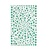 Decora 325 Green Diamante Stick on Rhinestone Stickers Gems Cards and Self Adhesive Craft Bling