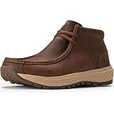 SUREWAY Men's Chukka Boots,Fashion and Comfort Driving Shoes,Lightweight Durability Leather Moc Toe Work Boots