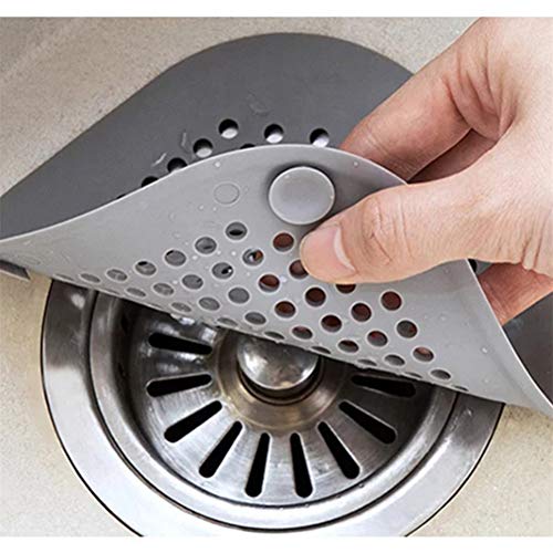 Drain Hair Catcher Silicone Universal Floral Drain Hair Catcher Drain Filter Hair Trap Filter for House Living