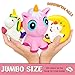 3PCs Jumbo Unicorn Squishy Toys, Slow Rising Giant,3 Pack Gift Box Stress-Relief Squishies