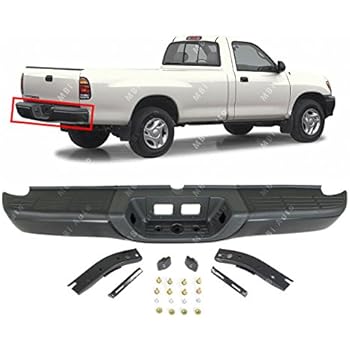 Amazon.com: MBI AUTO - Primered, Steel Rear Step Bumper Assembly for