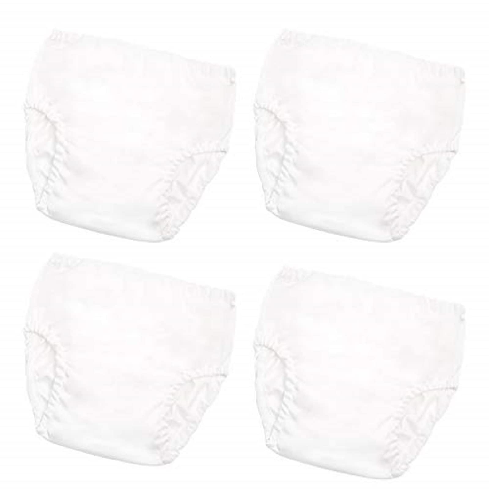 Photo 1 of Joyo roy Plastic Underwear for Potty Training Toddler White Diaper Covers for Girls 4Pcs Rubber Underwear for Potty Training for Boys Plastic Rubber Pants for Toddlers Waterproof Swim Diaper Cover 2T
