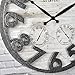 FirsTime & Co.® Shiplap Farmhouse Outdoor Wall Clock, American Crafted, Light Gray, 18 x 2.5 x 18,