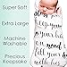 Ocean Drop 100% Cotton Muslin Swaddle Baby Blanket – ‘May The Lord’ Quote with Gift Box for Baptism, Christening, Godson, Goddaughter, Neutral, Baby Shower – Super Soft, Breathable Large 47x47”
