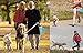 LIFE4FUN Dog Water Bottle for Walking and Food Container 2 in 1 with Dog Water Bowl Collapsible, Travel Dog Water Dispenser for Pets, (XL Size, Blue)