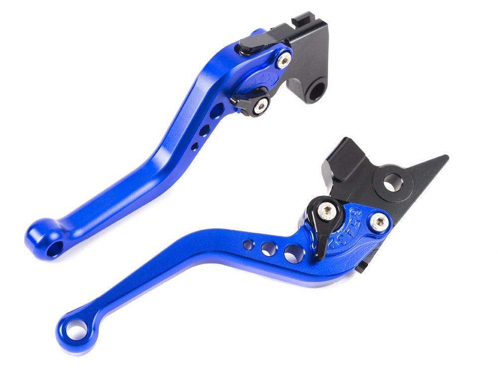 YJS Motorcycle Short Brake Clutch Levers CNC Adjustable Aluminum for MT-07 14-17,MT09/SR/FZ9 14-17,FZ1 FAZER 06-15,FZ8 11-15,FZ6R 09-15,FZ6 FAZER,XSR 700/900 ABS,XJR Diversion (F16/Y688) SPL077