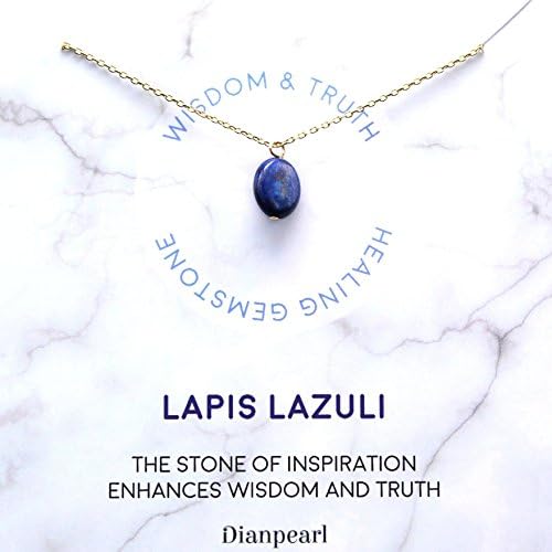 [Premium Gemstone] Lapis Lazuli necklace, Best friend necklace, gemstone Necklace, friendship necklace, Gold dainty necklace, February birthstone, natural stone, healing crystal, Lapis Lazuli