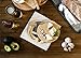 TOSCANA - a Picnic Time brand - Brie Cheese Board and Knife Set, Charcuterie Board Set, Wood Cutting Board, (Parawood)
