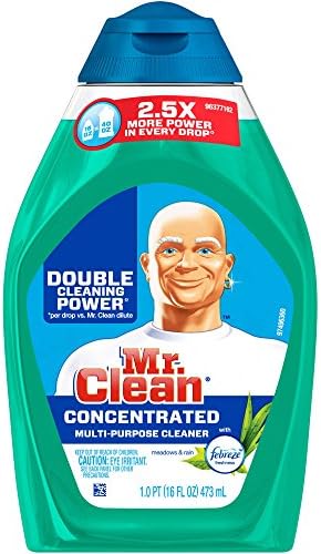 Mr. Clean 2.5X More Power Meadows &amp; Rain with Febreze Freshness Concentrated Multi-Purpose Cleaner, 16 fl oz