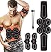 RoMere ABS Stimulator Muscle Toner Abdominal Toning Belt Workouts Portable EMS Training Home Office Fitness Equipment for Abdomen/Arm/Leg Training(USB Charging)