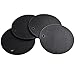Smithcraft Silicone Trivets for Hot Dishes Pots & Pans, Black Silicone Trivet Mat for Table, Round Pot Holders, Jar Opener & Spoon Rest, Non Slip, Flexible, Durable Heat Resistant Mat Hot Pads Black