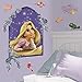 RoomMates RMK1525GM Disney Tangled Rapunzel Peel and Stick Giant Wall Decals, Purple