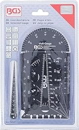 BGS 74247 Metric Screwpitch Gauge Thread Template M3-M20 0.5-13mm Drill Gauge view 8