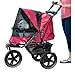 Pet Gear No-Zip AT3 Pet Stroller, Zipperless Entry, Rugged Red