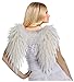 Fun World Costumes Women's Deluxe Feather Angel Wings, White, One Size
