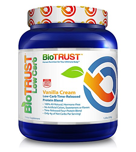 BioTrust Low Carb Grass-Fed Protein Powder - Vanilla Cream (3-pack)