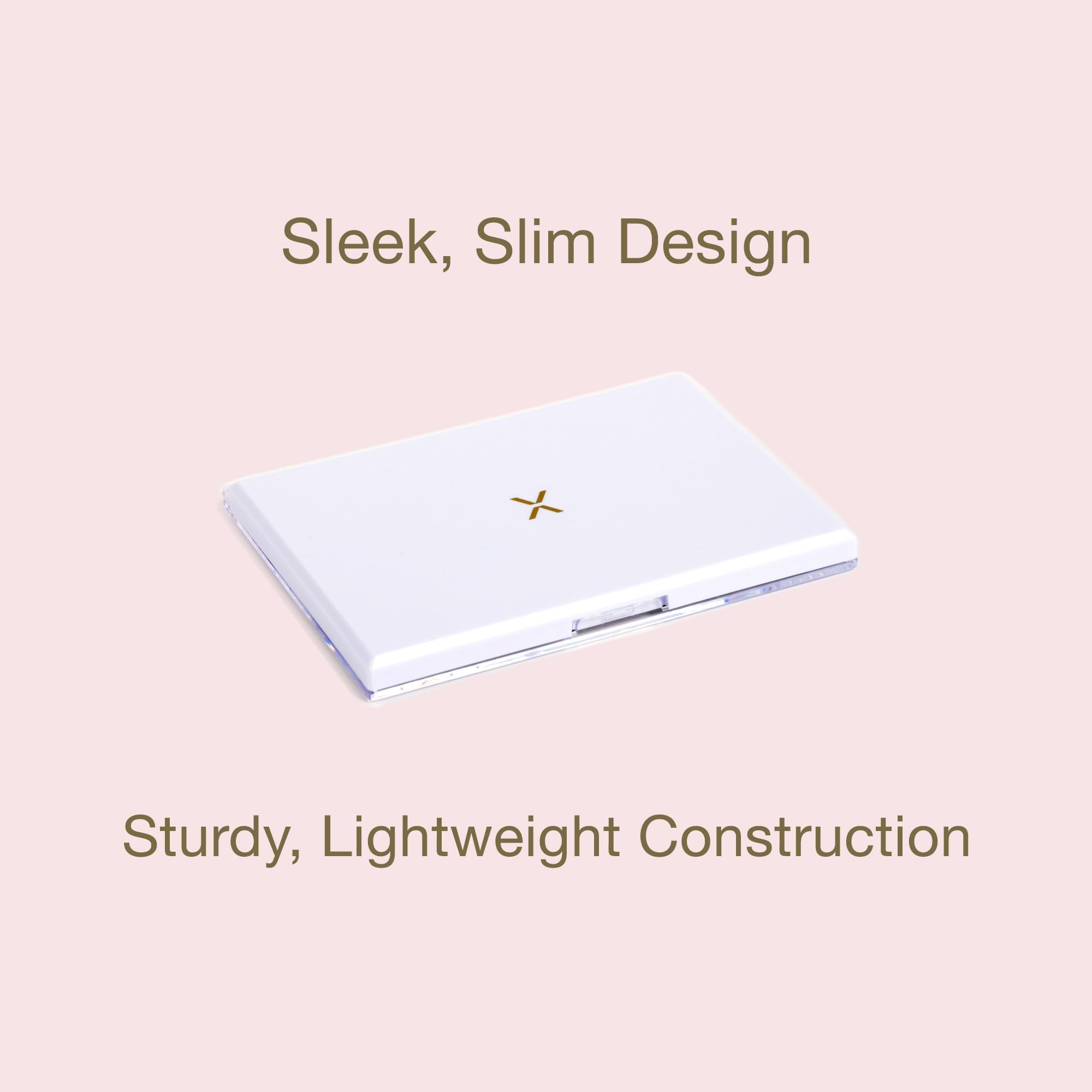 FIXY Empty Magnetic Makeup Palette with Clear Top, Small Palette- Organize, Depot & Declutter Makeup - Customize Your Palette - Travel and Eyeshadow Organizer - 5.7