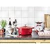 BK-Cookware-Dutch-Oven-Cast-Iron-Casserole-Dish-with-Lid-Enamelled-Coating-Induction-Oven-Safe-Cookware-28-cm67-Litre-Chilli-Red BK Cookware Dutch Oven, Cast Iron Casserole Dish with Lid, Enamelled Coating - Induction & Oven Safe Cookware - 28 cm/6…