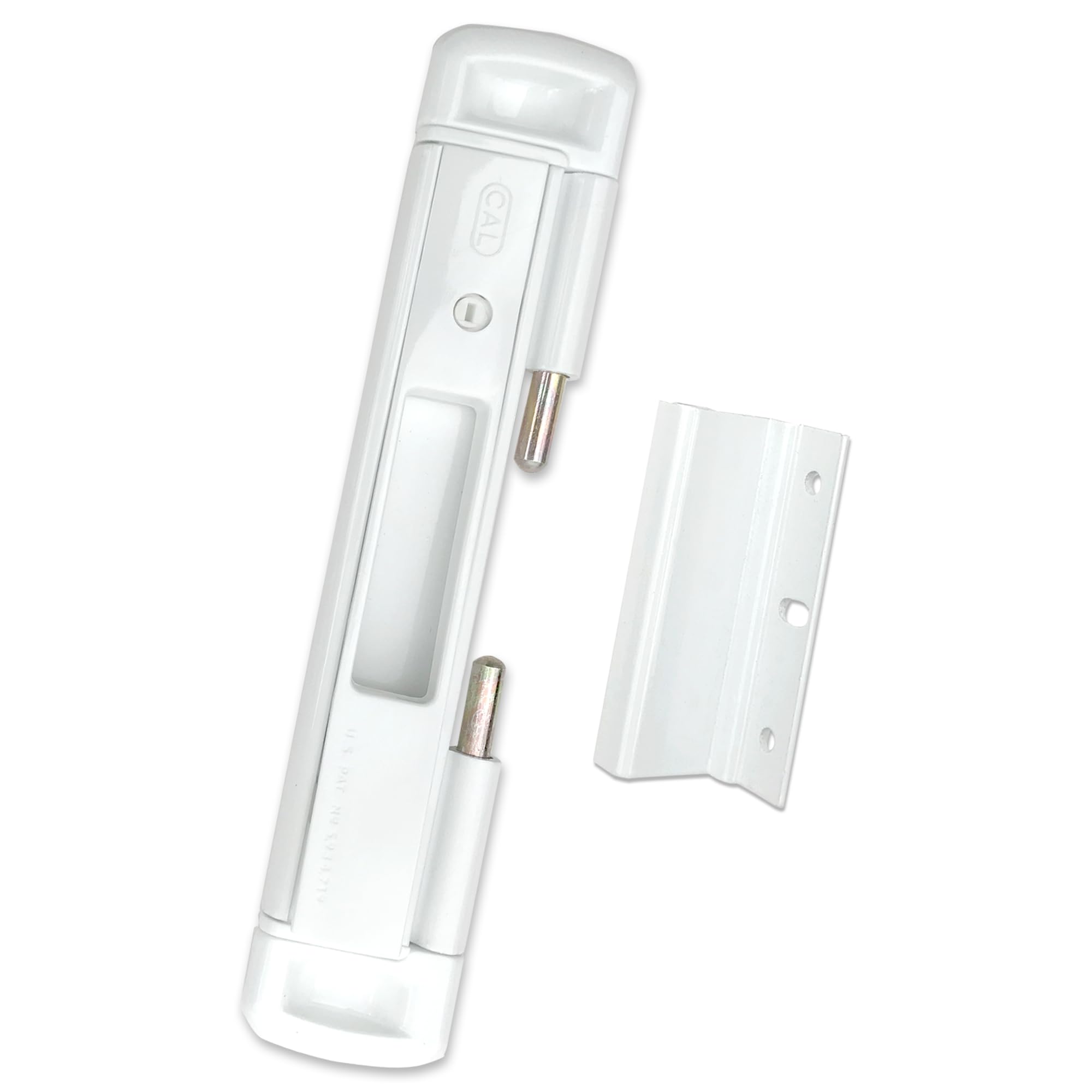 Photo 1 of Double Bolt Lock for Sliding Glass Doors - Newly Patented - Advanced Technology to Keep Your Family Safe and Secure - High Security Lock - Virtually Burglar Proof (White)