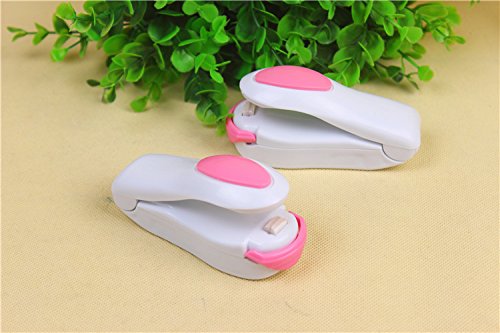 Creative Mini Hand Held Capper, Heat Sealing Machine, Portable Impulse Sealer Seal storage Plastic Bag Poly Snack bags, can be using in family or on travel