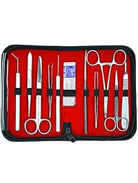 20 Pcs Advanced Biology Lab Anatomy Medical Student Dissecting Dissection Kit Set With Scalpel Knife Handle Blades