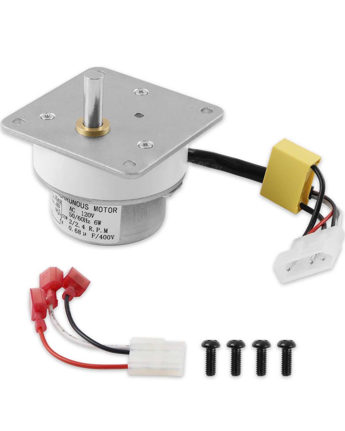 Photo 1 of 2.4RPM 120V Auger Feed Motor Compatible with Quadrafire Castile/CB1200/Mt Vernon/Santa Fe/Trekker, 812-4421 Pellet Stove Feed Motor Fits for Heatilator PS35/50 CAB50