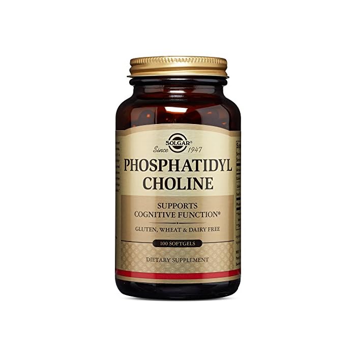 Solgar Phosphatidylcholine, 100 Softgels - Promote Healthy Cognitive Function - Derived From Lecithin - Contains Choline…
