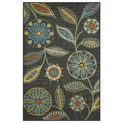 Maples Rugs Reggie Floral Kitchen Rugs Non Skid Accent Area Carpet (2'6 x 3'10) eBay