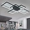 Woonkamerlamp, moderne led-plafondlamp, dimbaar, acryl, plafondlamp, chic, vierkant, designerlamp, eetkamer…