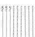 JOERICA 9PCS Stainless Steel Chain Necklace for Men Women Chain Necklace 24inches