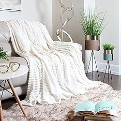 Clara Clark Cut Plush Fleece Throw Blanket - Throw